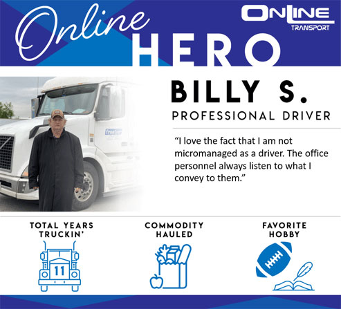 Hero Professional Truck Driver - Billy S